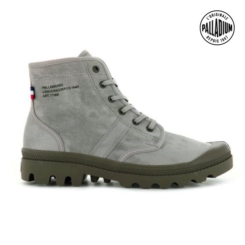 Pánské Boty Palladium Pallabrousse Legion WAX Šedé | CZ RUA-34X